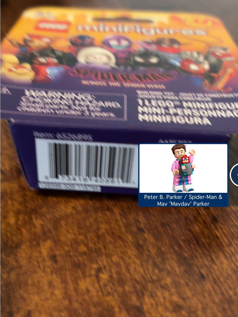 Lego Spider-Man: Across the Spider-Verse Minifigures 2025 Peter Parker & Mayday